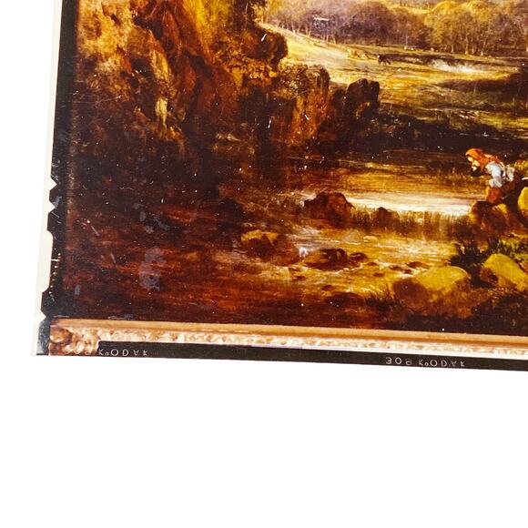 Vintage Scenic Painting Photograph With Negative - Picture 6 of 6